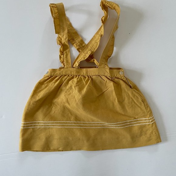 NWOT La Coqueta Kids Skirt with Pinafore Suspender Braces from England - 6Y - Picture 2 of 4